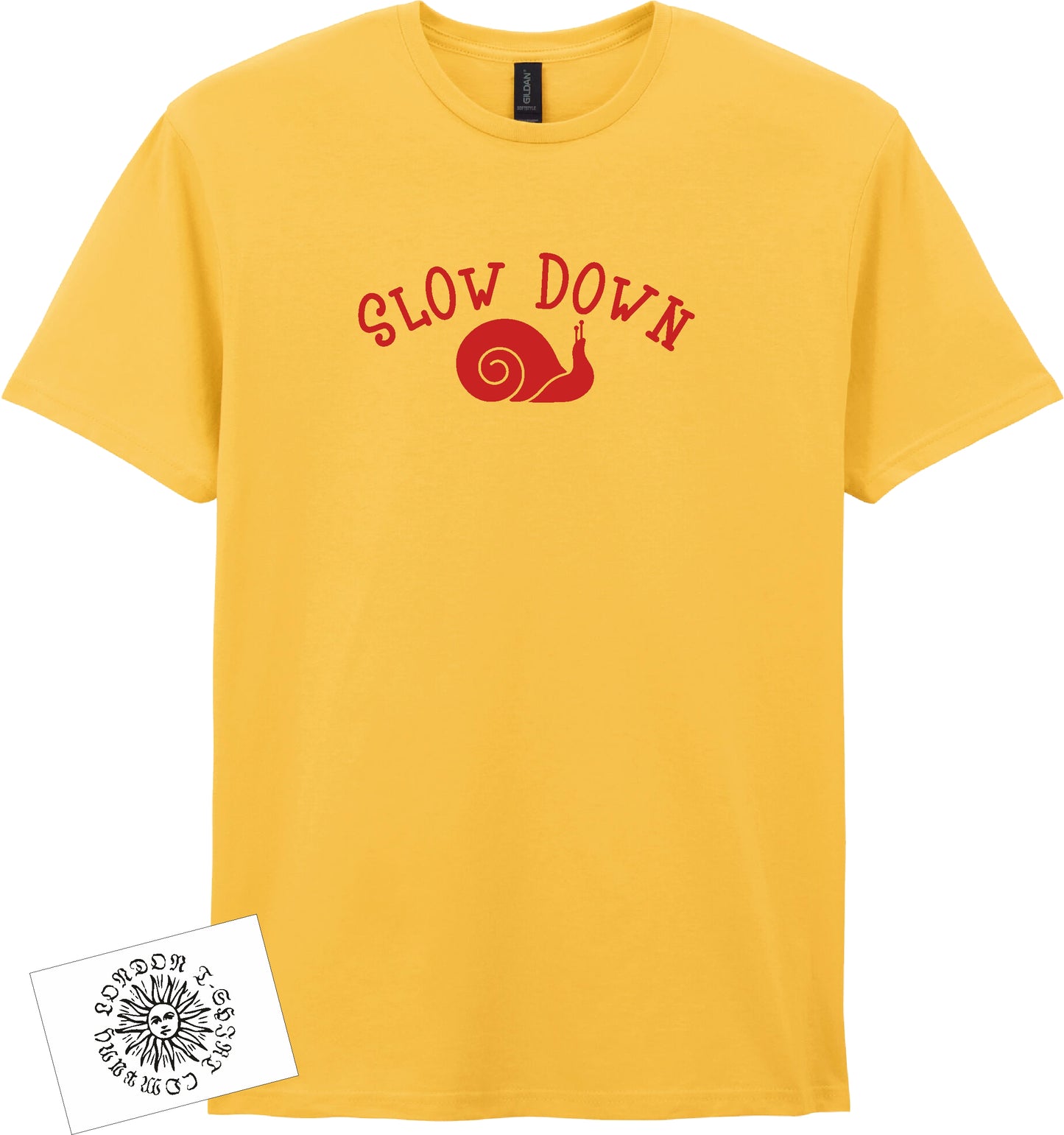 Slow Down T-Shirt - Snail, Fun Wellbeing Top, Various Colours