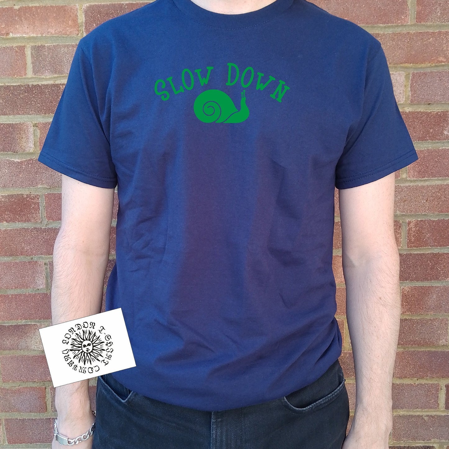 Slow Down T-Shirt - Snail, Fun Wellbeing Top, Various Colours