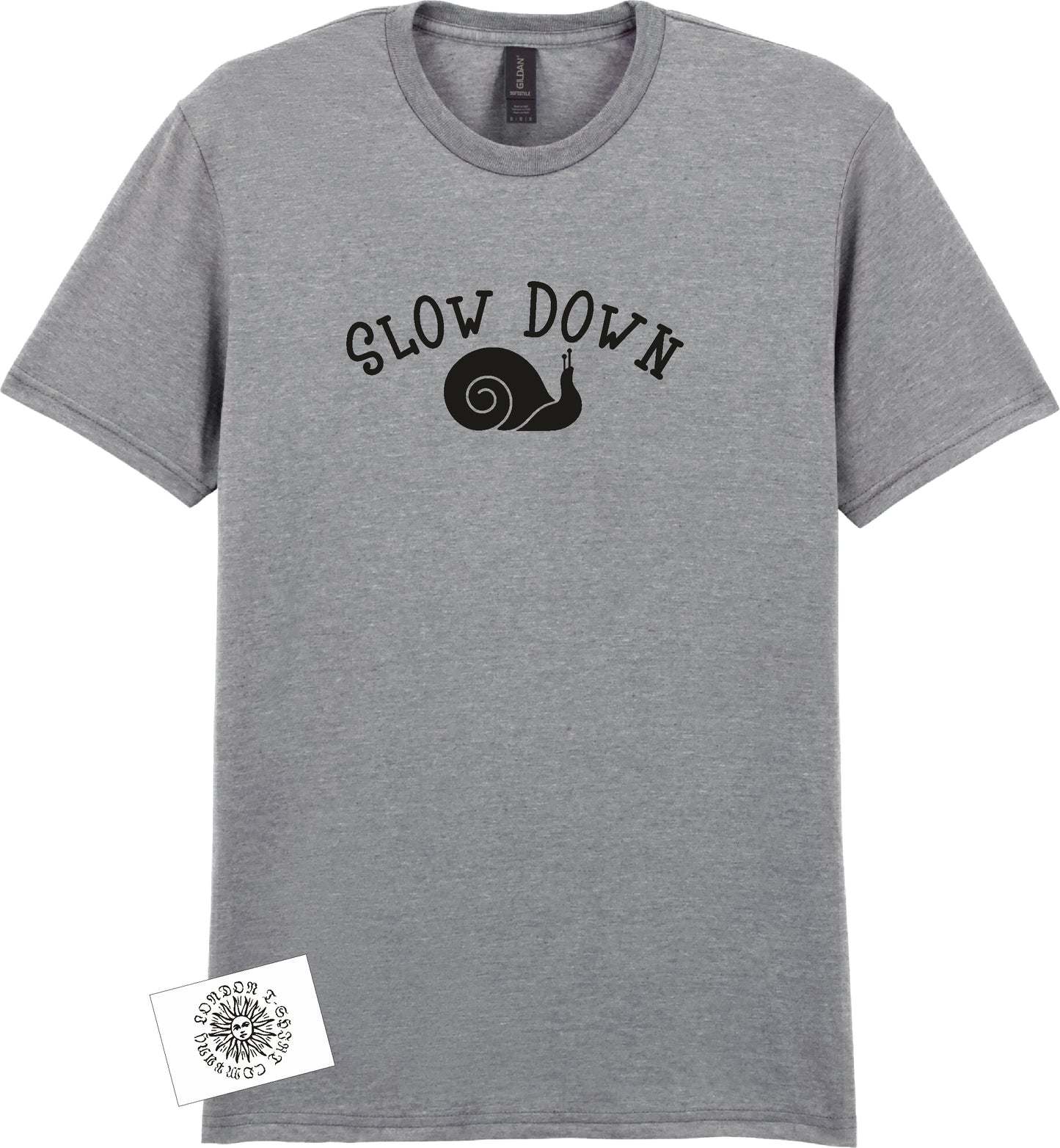 Slow Down T-Shirt - Snail, Fun Wellbeing Top, Various Colours