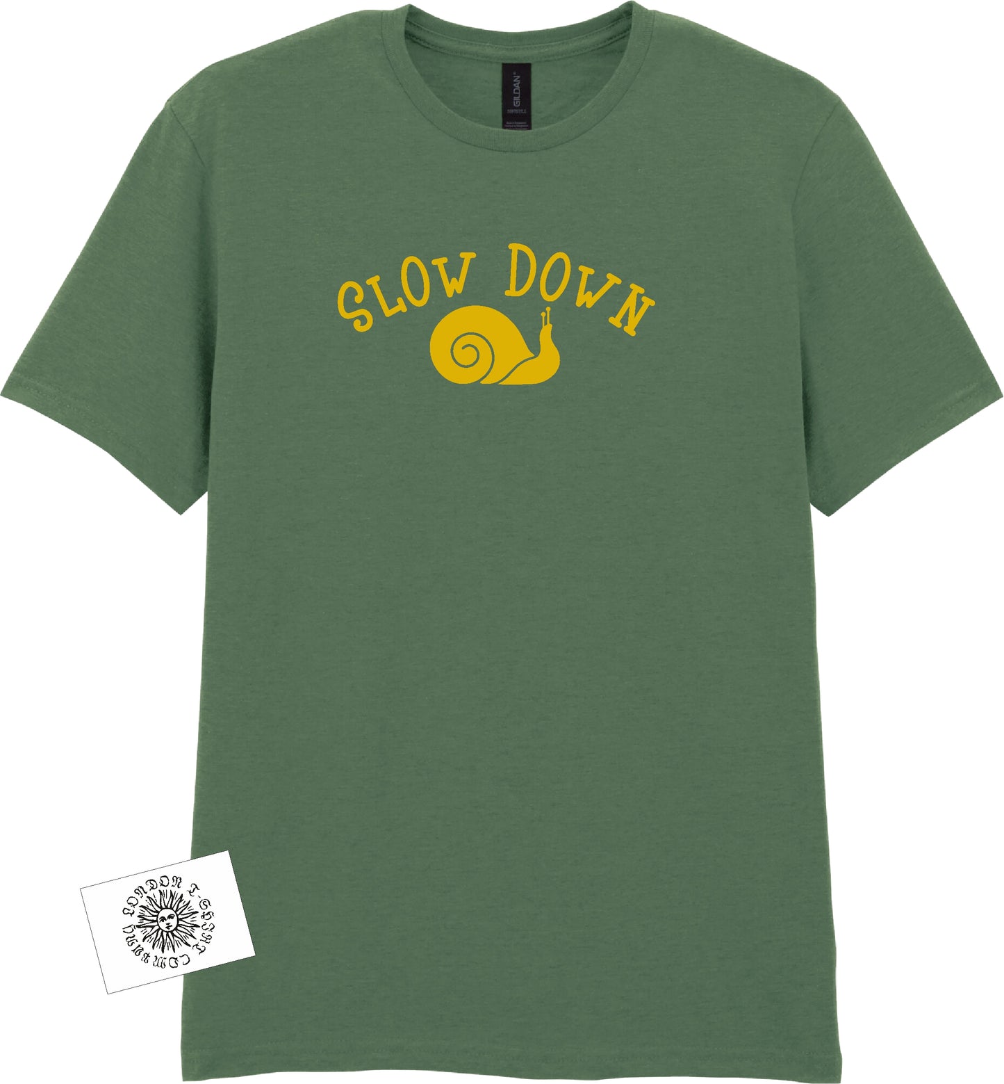 Slow Down T-Shirt - Snail, Fun Wellbeing Top, Various Colours