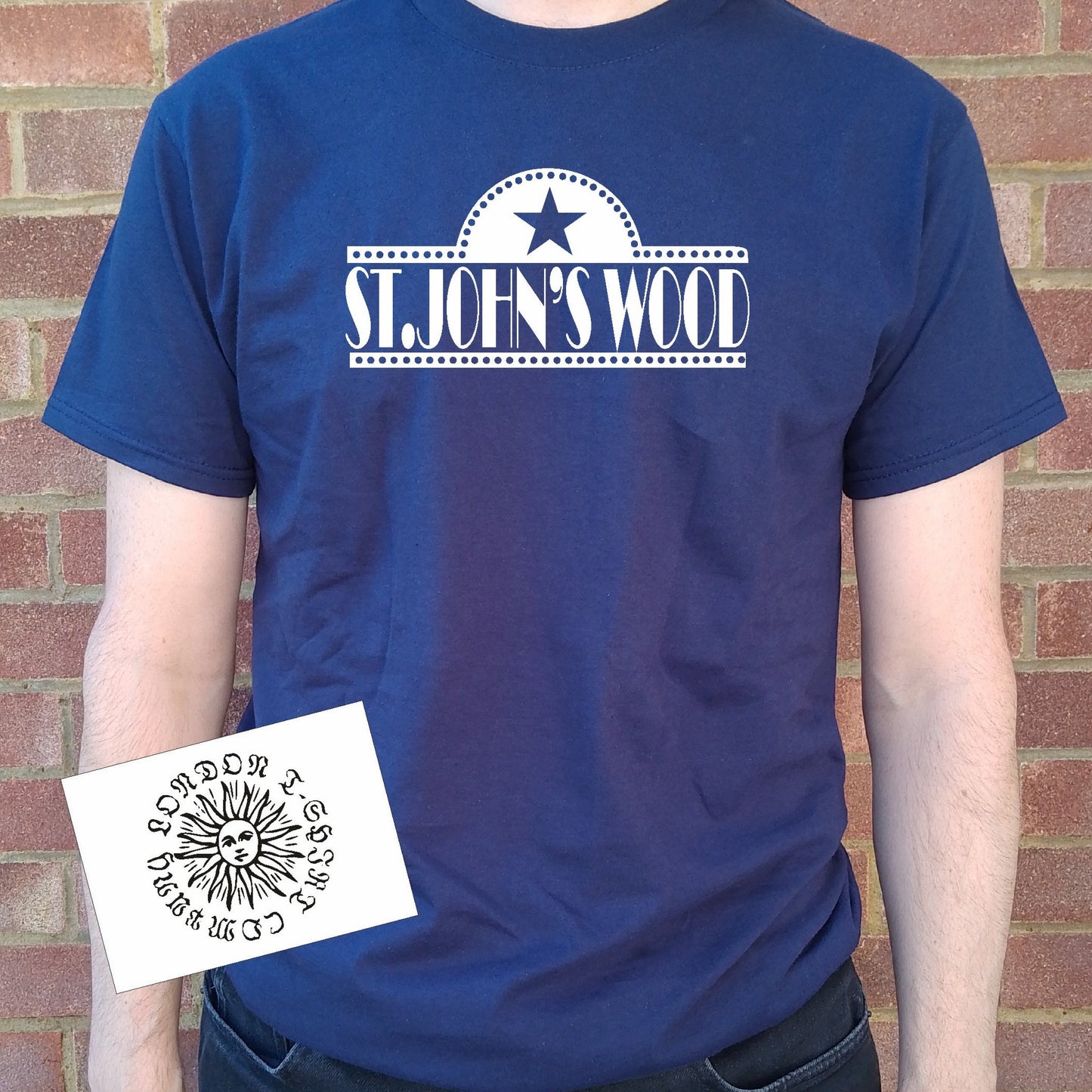 St John's Wood T-Shirt - Organic Cotton, Alternative London Souvenir, Various Colours