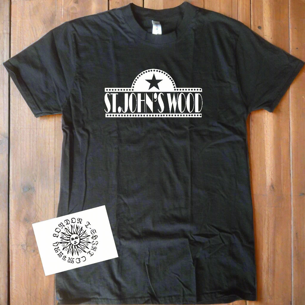 St John's Wood T-Shirt - Organic Cotton, Alternative London Souvenir, Various Colours