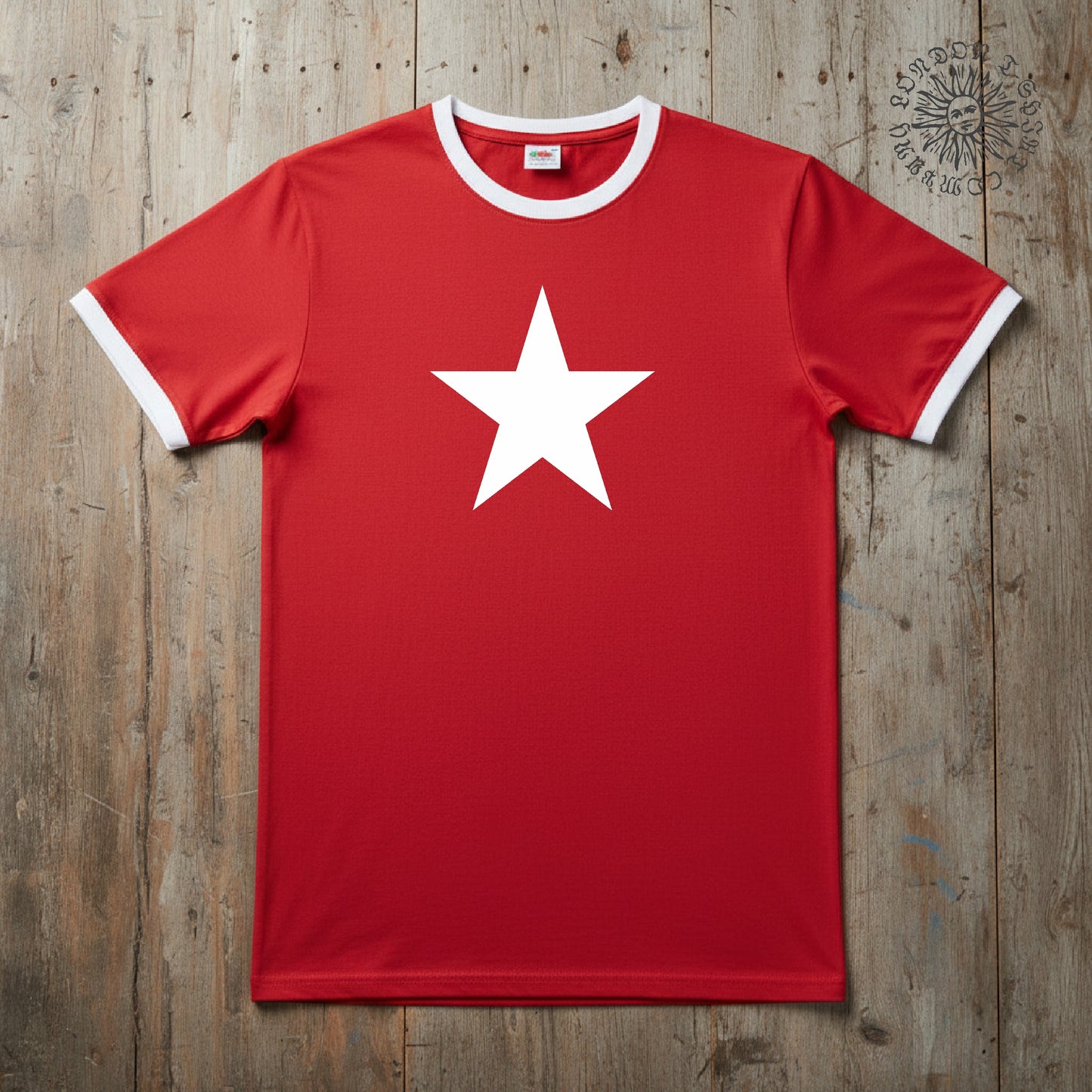 Star Ringer T-Shirt - Retro, 70s, Various Colours S-3XL