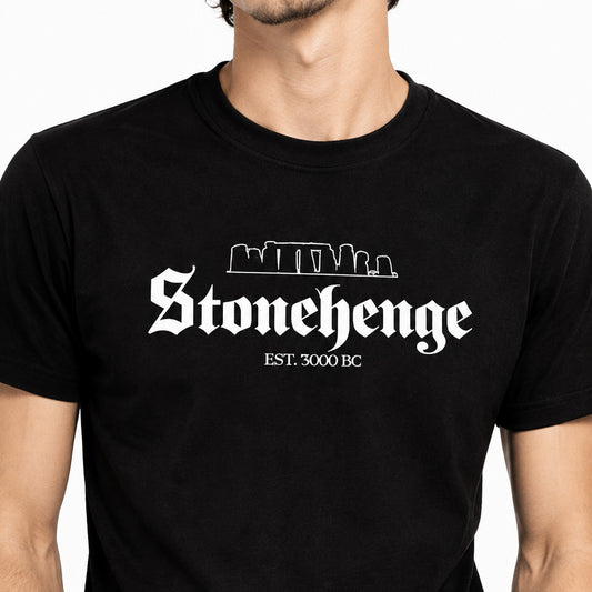 Stonehenge Souvenir T-Shirt - 3000 BC, Megalithic Stone Monument, Various Colours