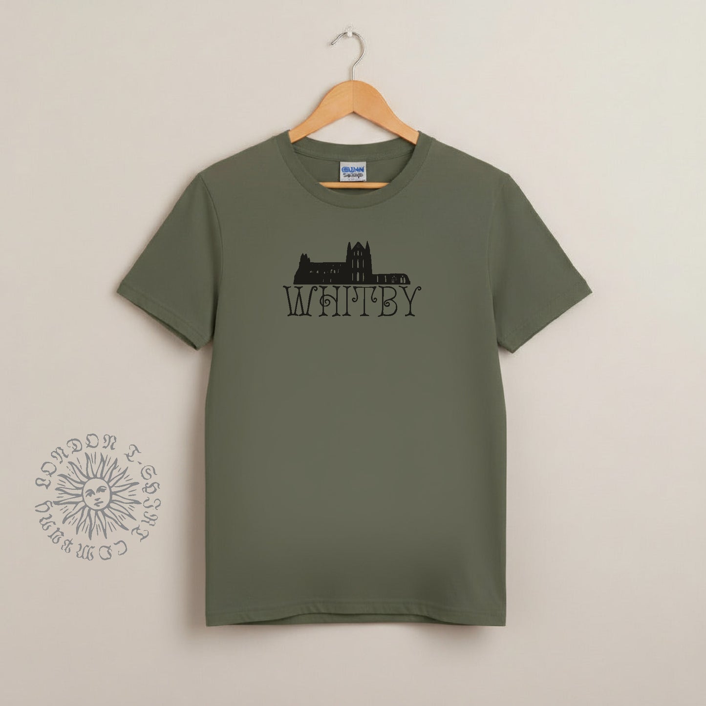 Whitby T-Shirt - Yorkshire Souvenir, Ruins, Gothic, Various Colours