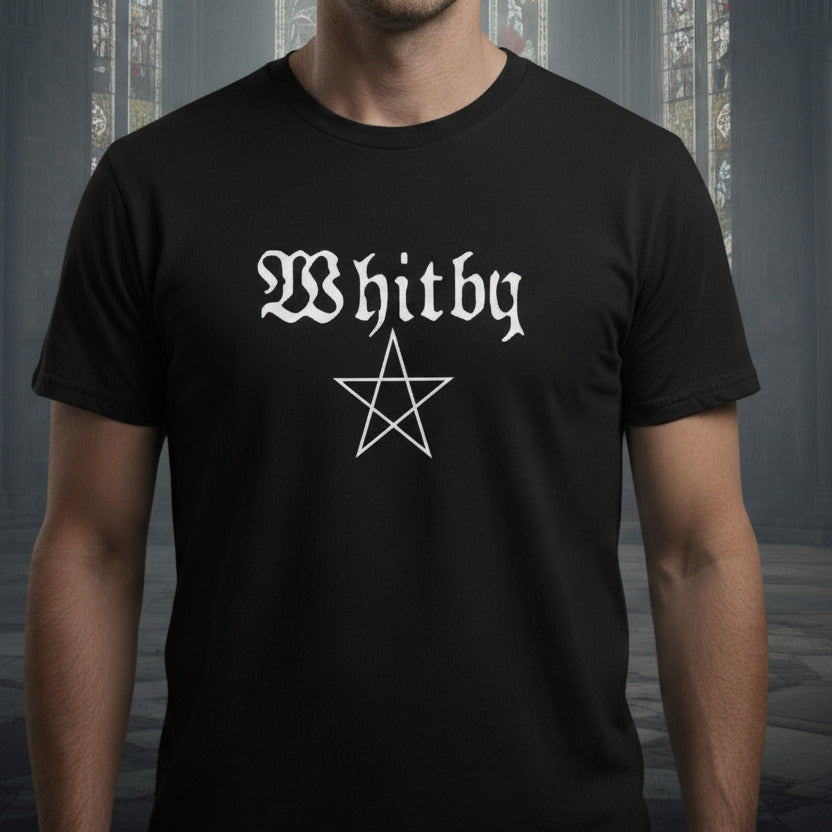Whitby Unisex T-Shirt - Pentagram, Gothic, Dracula, S-XXL