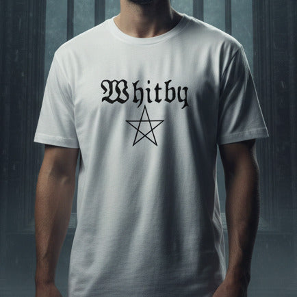 Whitby Unisex T-Shirt - Pentagram, Gothic, Dracula, S-XXL