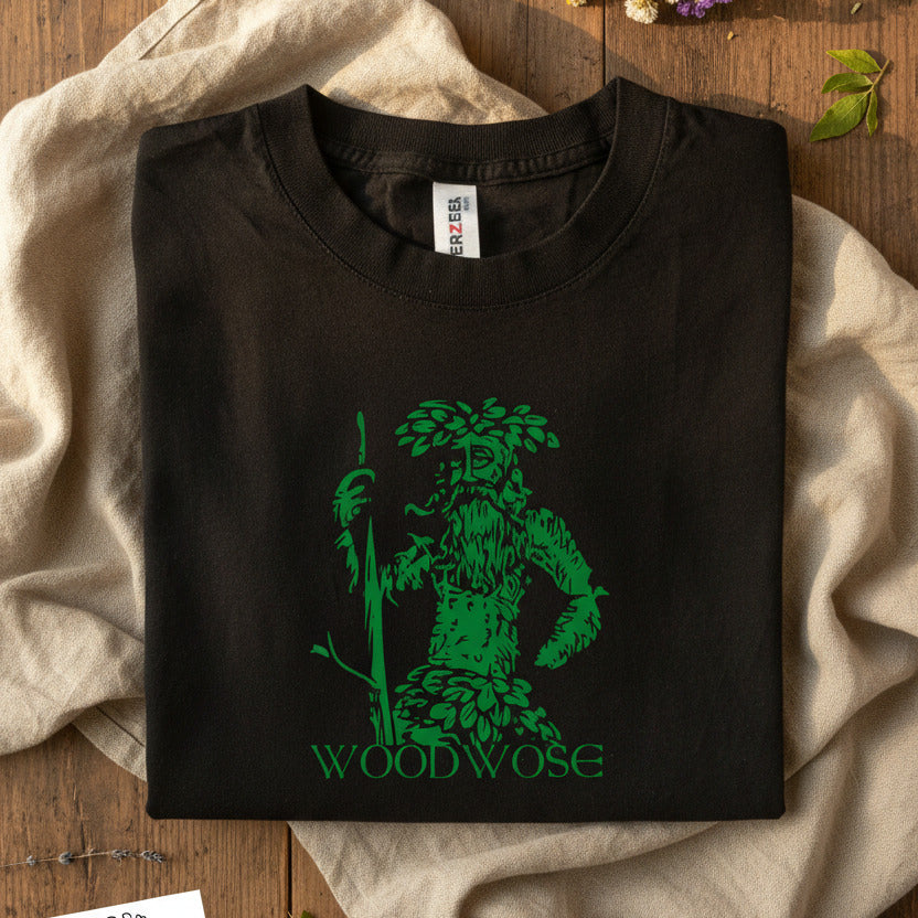 Woodwose T-Shirt - Folklore Souvenir Gift Featuring Wild Man / Green Man, Various Colours